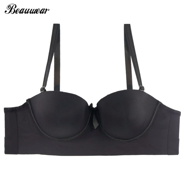 beauwear women strapless half cup demi bra multiway balcontette bra with straps plus size 38 40 42 44 b c d cup, Red;black
beauwear women strapless half cup demi bra multiway balcontette bra with straps plus size 38 40 42 44 b c d cup, Red;black