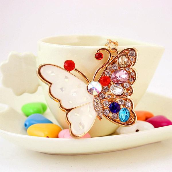 colorful rhinestone butterfly keychain enamel alloy pendant key chains car keyring accessories women bag charm key ring holders, Slivery;golden
colorful rhinestone butterfly keychain enamel alloy pendant key chains car keyring accessories women bag charm key ring holders, Slivery;golden
