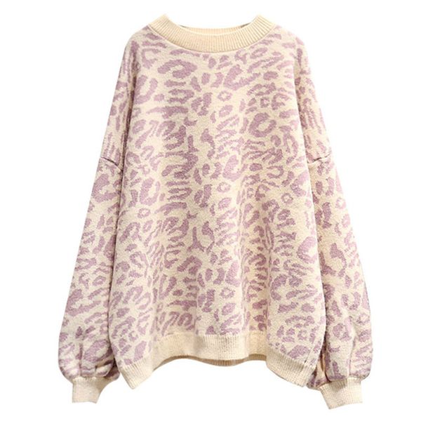 hsa 2018 autumn winter women leopard pullover and sweaters round neck oversize sweater jumpers casual leopard korean pull femme, White;black
hsa 2018 autumn winter women leopard pullover and sweaters round neck oversize sweater jumpers casual leopard korean pull femme, White;black