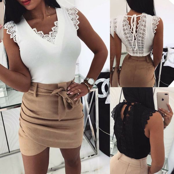 crop women arrival bind vest lace 2019 ladies casual camisole tank sleeveless solid slim t shirt hot, White
crop women arrival bind vest lace 2019 ladies casual camisole tank sleeveless solid slim t shirt hot, White