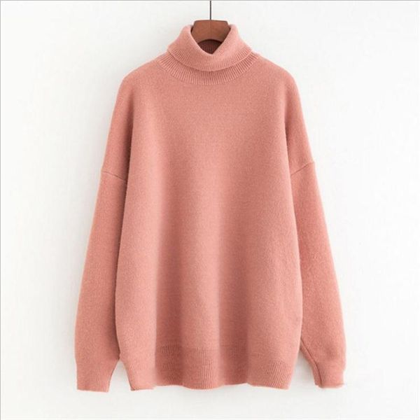 h.sa women winter sweaters candy color turtleneck pullover and jumpers soft warm thick jumpers casual knitwear pink pull femme, White;black
h.sa women winter sweaters candy color turtleneck pullover and jumpers soft warm thick jumpers casual knitwear pink pull femme, White;black