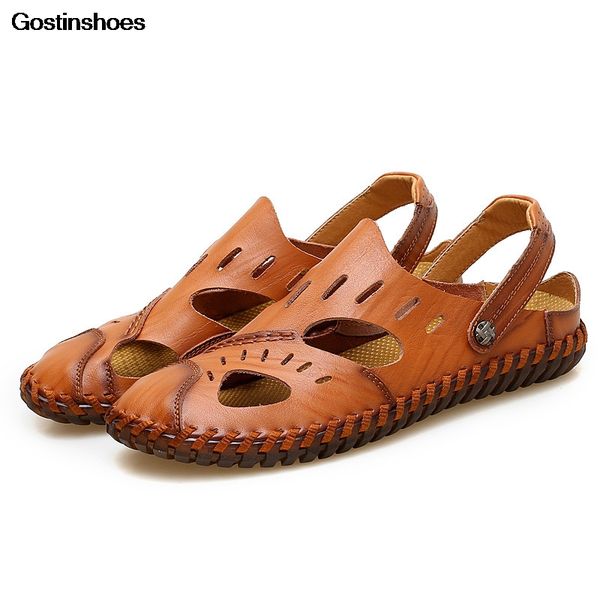 sandel for men fashion summer shoes sandals cow leather casual shoes hollow out man sandalias masculina, Black
sandel for men fashion summer shoes sandals cow leather casual shoes hollow out man sandalias masculina, Black