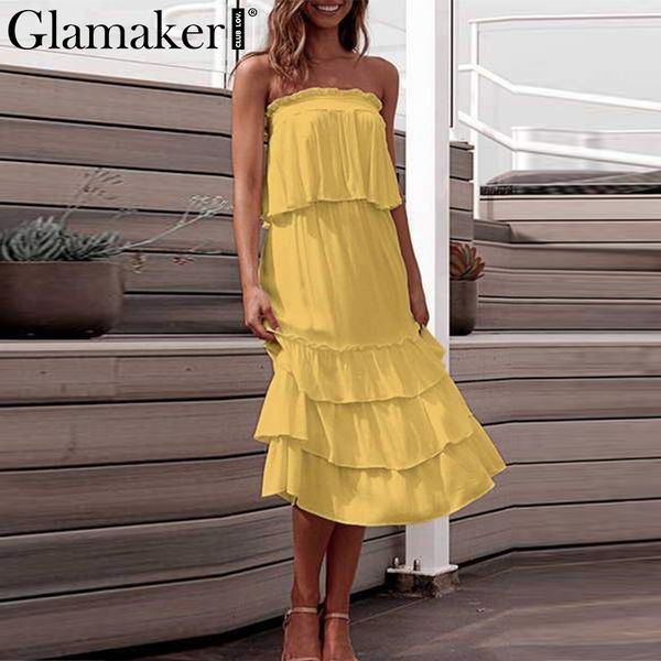 glamaker two-piece suit ruffles dress women elegant sleeveless party long dress spring summer holiday maxi vestidos, Black;gray
glamaker two-piece suit ruffles dress women elegant sleeveless party long dress spring summer holiday maxi vestidos, Black;gray