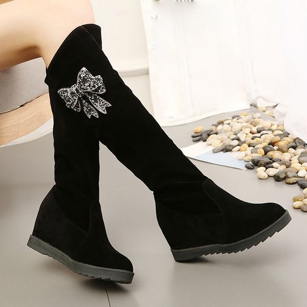 winter boots women 2019 bow crystal knee high boots women shoes female middle tube wedges black big size botas mujer
winter boots women 2019 bow crystal knee high boots women shoes female middle tube wedges black big size botas mujer