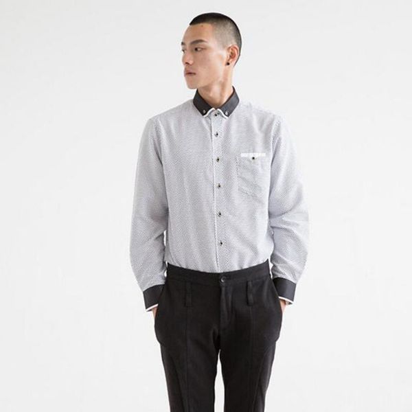 men's casual shirts fashion men long sleeve turn-down collar single breasted camisa,solid candy color breathable comfortable cloth, White;black
men's casual shirts fashion men long sleeve turn-down collar single breasted camisa,solid candy color breathable comfortable cloth, White;black