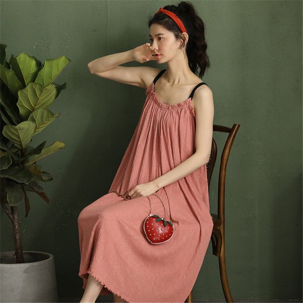women's sleepwear nightgown nightdress feminine temptation night summer cotton korean loose dress soft home service pijama mujer nightw, Black;red
women's sleepwear nightgown nightdress feminine temptation night summer cotton korean loose dress soft home service pijama mujer nightw, Black;red