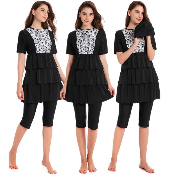 women plus size burkinis hijab muslimah islamic swimsuit sport clothing modest muslim swimwear short-sleeved, Red
women plus size burkinis hijab muslimah islamic swimsuit sport clothing modest muslim swimwear short-sleeved, Red