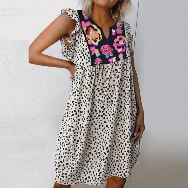 casual dresses leopard print dress women short sleeve v-neck ruffles beach summer 2021 holiday female vestidos#3, Black;gray
casual dresses leopard print dress women short sleeve v-neck ruffles beach summer 2021 holiday female vestidos#3, Black;gray