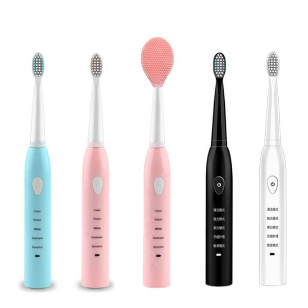 sonic electric toothbrush 2 in 1 tooth face cleansing usb charging multifunction dental care oral whitening tooth brush 
sonic electric toothbrush 2 in 1 tooth face cleansing usb charging multifunction dental care oral whitening tooth brush