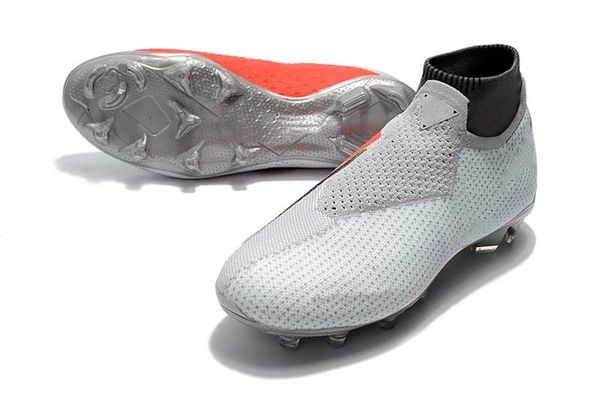 2019 men knitted fg/ag football shoes outdoor vision college mg shadow series silver football boots 
2019 men knitted fg/ag football shoes outdoor vision college mg shadow series silver football boots