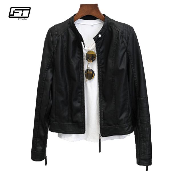 fitaylor 2018 spring autumn moto & biker jacket women mandarin collar long sleeve zipper casual motorcycle leather jacket female, Black
fitaylor 2018 spring autumn moto & biker jacket women mandarin collar long sleeve zipper casual motorcycle leather jacket female, Black