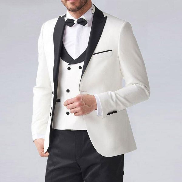 white jacket double breasted vest groomsmen suit mens suits for wedding 3 pieces wedding tuxedo suit for man, Black;gray
white jacket double breasted vest groomsmen suit mens suits for wedding 3 pieces wedding tuxedo suit for man, Black;gray