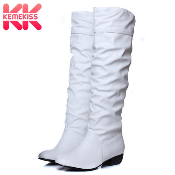 kemekiss плюс размер 31-43 новое поступление колено высокие женские сапоги черный коричневый плоские каблуки полусапоги весна осень обувь же, Black 
kemekiss плюс размер 31-43 новое поступление колено высокие женские сапоги черный коричневый плоские каблуки полусапоги весна осень обувь же, Black