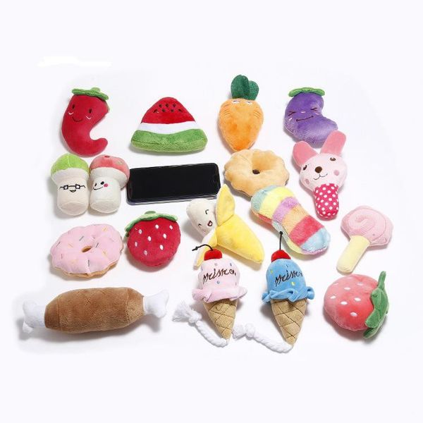 2020 pet supplies plush squeaky bone dog toys animals cartoon puppy training toy soft banana carrot and vegetable
2020 pet supplies plush squeaky bone dog toys animals cartoon puppy training toy soft banana carrot and vegetable