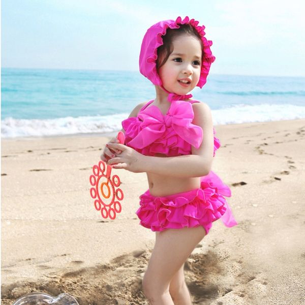 children's bowknot with swimming cap lace skirt bikini swimsuit girl's split swimsuit three-piece bikini lace skirt, White;black
children's bowknot with swimming cap lace skirt bikini swimsuit girl's split swimsuit three-piece bikini lace skirt, White;black