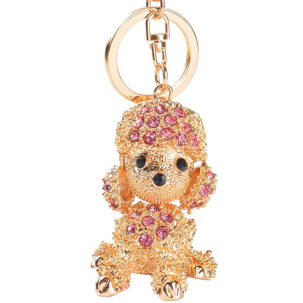 gold plated keyring chains poodle teddy dog key rings austrian crystal fashion cute animal pendant bag charms jewelry women men car keychain, Slivery;golden
gold plated keyring chains poodle teddy dog key rings austrian crystal fashion cute animal pendant bag charms jewelry women men car keychain, Slivery;golden