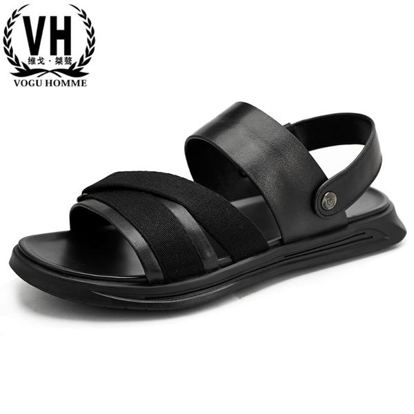 summer genuine leather male sandals casual breathable rome shoes mens gladiator sandals summer all-match cowhide, Black
summer genuine leather male sandals casual breathable rome shoes mens gladiator sandals summer all-match cowhide, Black
