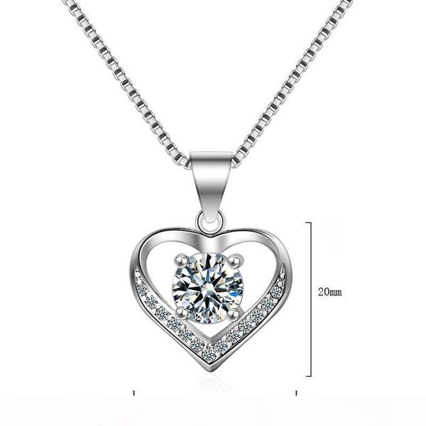 K Diamond Ring Original 100 %925 Sterling Silver Jewelry 6mm Cz Diamant Heart Pendant Necklace For Valentine 'S Day Gift Of Love
K Diamond Ring Original 100 %925 Sterling Silver Jewelry 6mm Cz Diamant Heart Pendant Necklace For Valentine 'S Day Gift Of Love