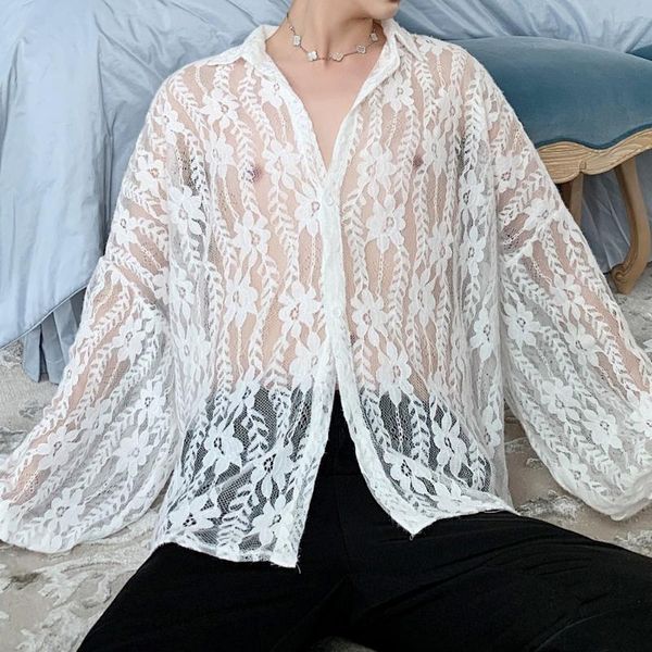 oversize loose party dress black white shirts men vintage fashion lace hollow shirts male women streetwear hip hop long sleeve, White;black
oversize loose party dress black white shirts men vintage fashion lace hollow shirts male women streetwear hip hop long sleeve, White;black