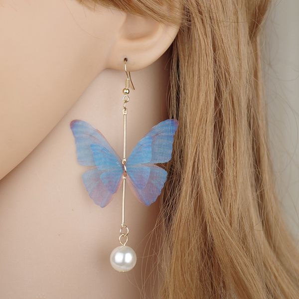 2020 korean fashion exquisite butterfly alloy long wings pearl earrings women's gift jewelry, Golden;silver
2020 korean fashion exquisite butterfly alloy long wings pearl earrings women's gift jewelry, Golden;silver