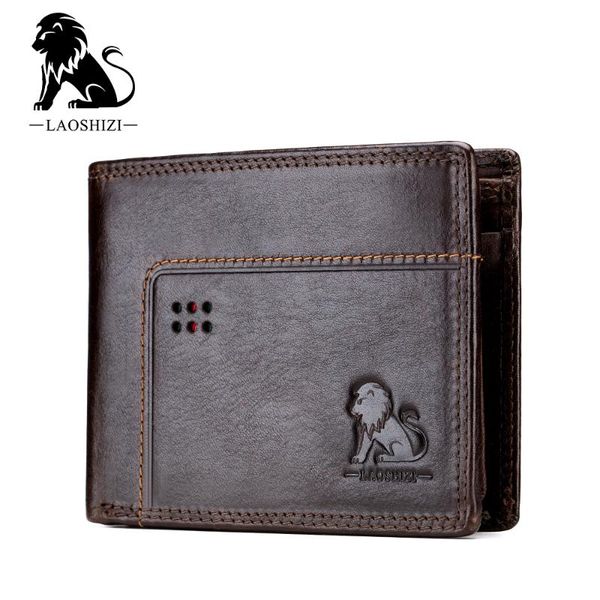 laoshizi luosen genuine leather short wallet with coin pocket holder purse for men women gift 91611, Red;black
laoshizi luosen genuine leather short wallet with coin pocket holder purse for men women gift 91611, Red;black