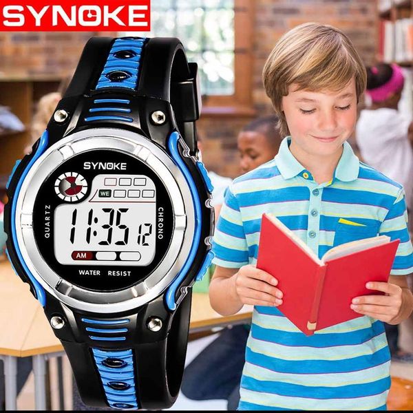 girl and boy teenager two-color large screen student children's sports life waterproof electronic watch 2019 koibm, Blue
girl and boy teenager two-color large screen student children's sports life waterproof electronic watch 2019 koibm, Blue
