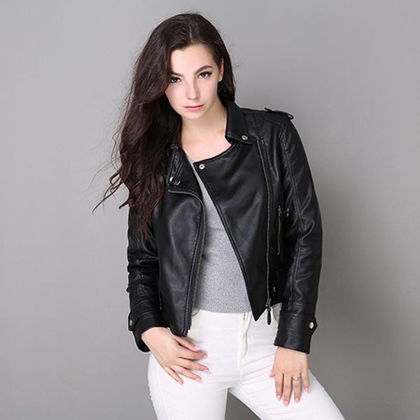 women leather coats 2018 new spring autumn black jacket ladies moto biker leather jackets woman short zipper pvc coat
women leather coats 2018 new spring autumn black jacket ladies moto biker leather jackets woman short zipper pvc coat