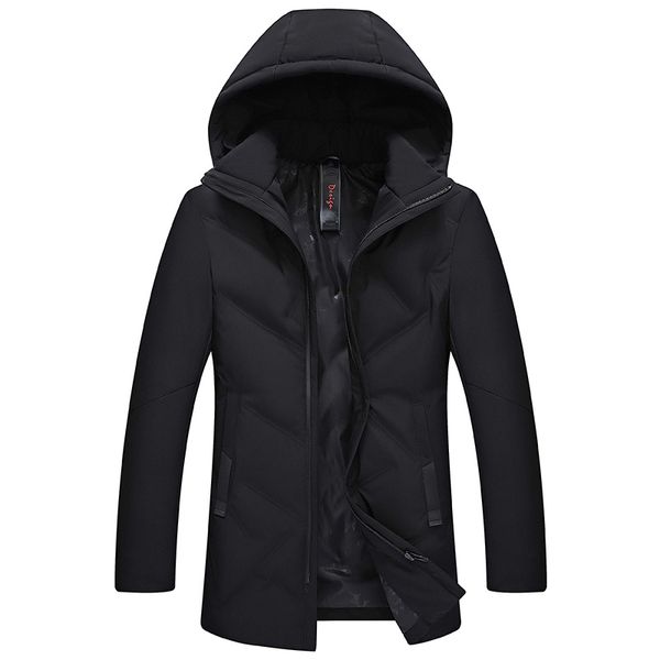 2018 warm men's warm winter jacket windproof casual outerwear thick medium long coat men parka, Black
2018 warm men's warm winter jacket windproof casual outerwear thick medium long coat men parka, Black