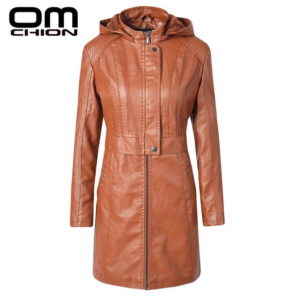 omchion 2019 winter women pu leather jacket waterproof hooded trench zipper thick velvet fur lined leather jackets female lmj135, Black
omchion 2019 winter women pu leather jacket waterproof hooded trench zipper thick velvet fur lined leather jackets female lmj135, Black