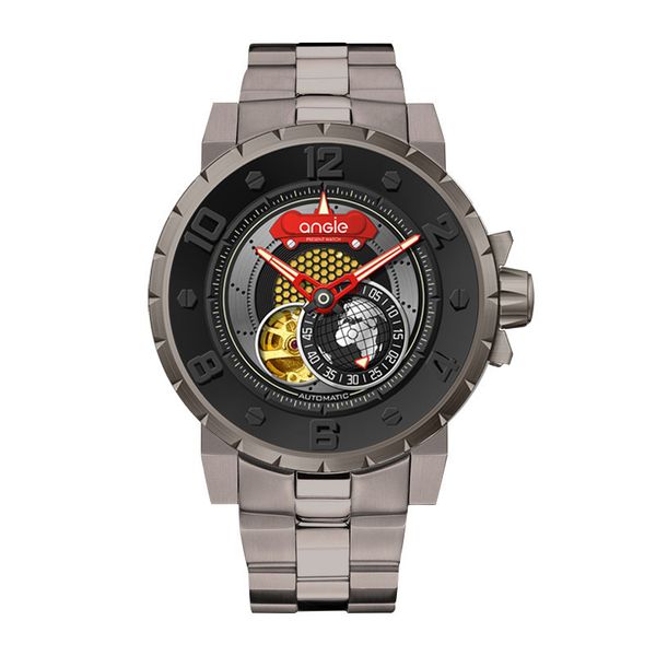 men wrist watch,mens automatic watches angie man street fashion punk wristwatch skeleton mechanical montre waterproof luminous, Slivery;brown
men wrist watch,mens automatic watches angie man street fashion punk wristwatch skeleton mechanical montre waterproof luminous, Slivery;brown