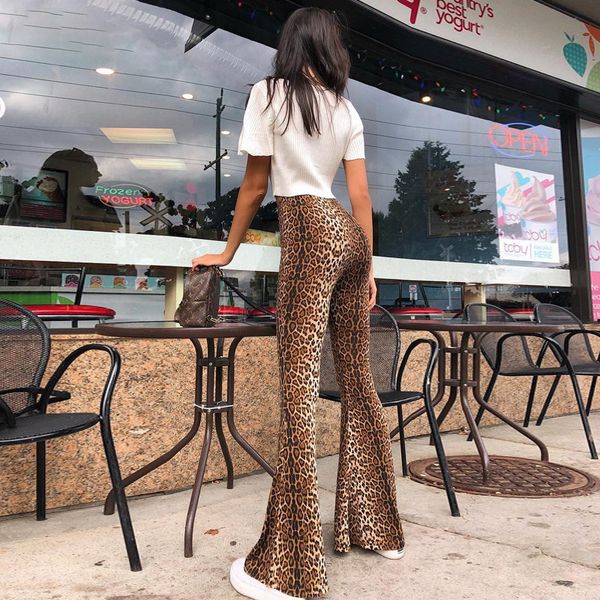 high waist leopard print flare leggings 2018 autumn winter women fashion bodycon trousers club pants, Black;white
high waist leopard print flare leggings 2018 autumn winter women fashion bodycon trousers club pants, Black;white