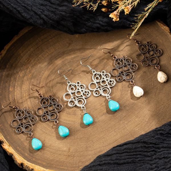 vintage ehtnic dangle drop earrings with stone for women 2019 anniersary wedding hanging earrings fashion jewelry accessories, Silver
vintage ehtnic dangle drop earrings with stone for women 2019 anniersary wedding hanging earrings fashion jewelry accessories, Silver