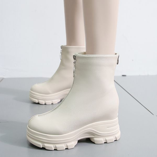 rimocy high platform pu leather ankle for boots women hidden heels winter shoes woman pront back zipper motocross booties mujer, Black
rimocy high platform pu leather ankle for boots women hidden heels winter shoes woman pront back zipper motocross booties mujer, Black