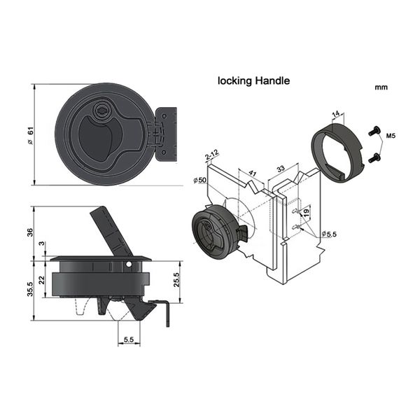 8 pieces zinc alloy 2 inch flush pull hatch slam latch for rv boat deck - locking style
8 pieces zinc alloy 2 inch flush pull hatch slam latch for rv boat deck - locking style