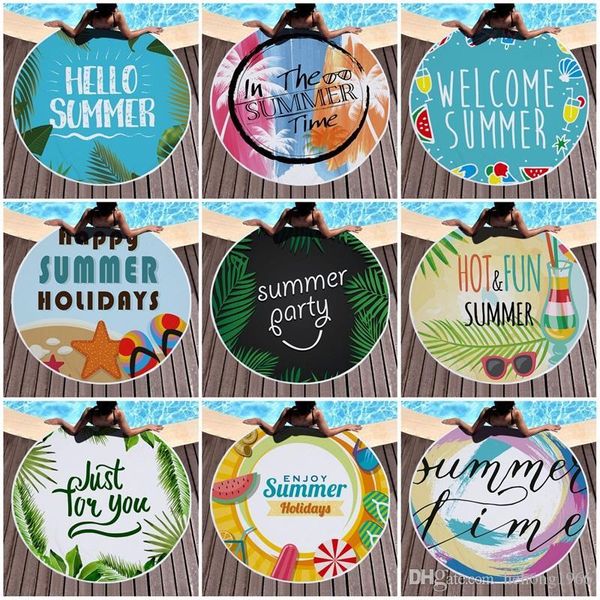 casual fringed lunch mats round design prints hawaii styles charm tassel beach towel womens shawl fun summer 150cm 26ql e19
casual fringed lunch mats round design prints hawaii styles charm tassel beach towel womens shawl fun summer 150cm 26ql e19