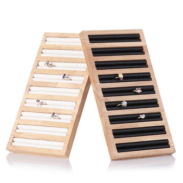 bamboo wood ring display tray rectangular rings showing plate jewelry organizer holder (black, Pink;blue
bamboo wood ring display tray rectangular rings showing plate jewelry organizer holder (black, Pink;blue