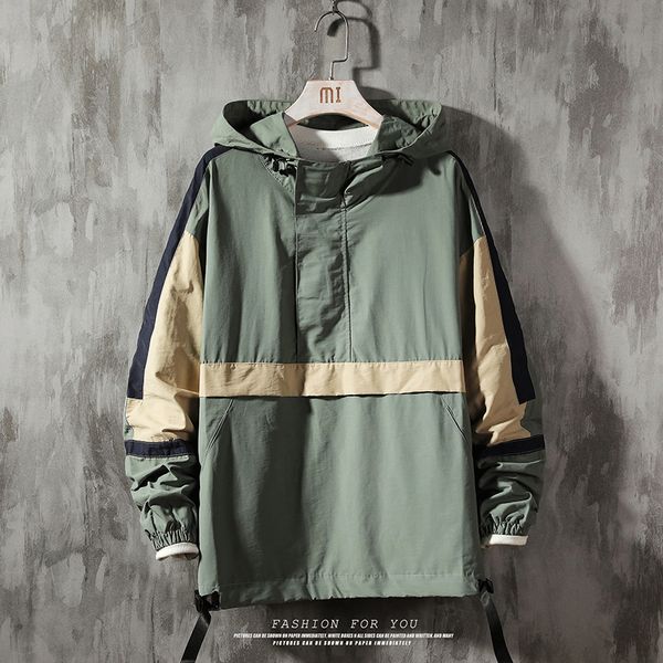 2019 new hip hop streetwear hooded jacket 2019 spring mens harajuku jacket windbreaker buckle track coat swag ribbon, Black;brown
2019 new hip hop streetwear hooded jacket 2019 spring mens harajuku jacket windbreaker buckle track coat swag ribbon, Black;brown