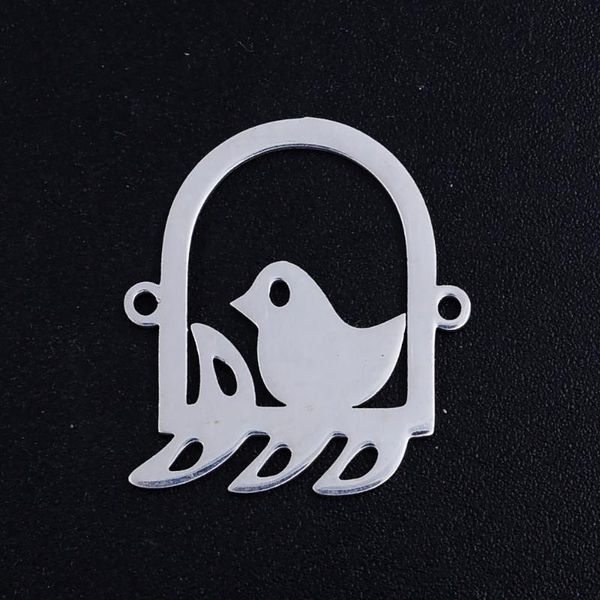 10pcs/lot high polish bird in cage stainless steel connector charm for diy bracelets making accessories, Bronze;silver
10pcs/lot high polish bird in cage stainless steel connector charm for diy bracelets making accessories, Bronze;silver
