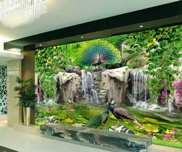 beautiful scenery wallpapers fresh rockery peacock flower vine 3d tv background wall
beautiful scenery wallpapers fresh rockery peacock flower vine 3d tv background wall
