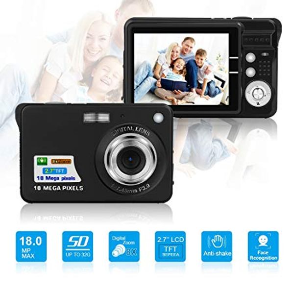 children digital camera 18m pixels 2.7 inch display card style digital p video record camera hd zooming smart automatic camera
children digital camera 18m pixels 2.7 inch display card style digital p video record camera hd zooming smart automatic camera