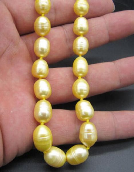 new fine pearls jewelry stunning 18" 11-13mm natural south sea yellow golden pearl necklace, Silver
new fine pearls jewelry stunning 18" 11-13mm natural south sea yellow golden pearl necklace, Silver