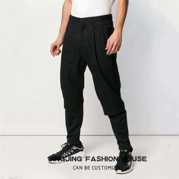 men's pants s-6xl spring tide fashion harun hairstylist personality holiday two casual with small leg bundle pant, Black
men's pants s-6xl spring tide fashion harun hairstylist personality holiday two casual with small leg bundle pant, Black