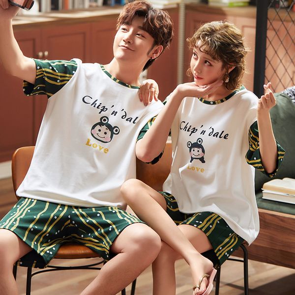 pullover short sleeve pants pajama 6535 cotton summer couples lovers jammies o-neck man woman's sleepwear nightwear pyjamas cke, Black;brown
pullover short sleeve pants pajama 6535 cotton summer couples lovers jammies o-neck man woman's sleepwear nightwear pyjamas cke, Black;brown