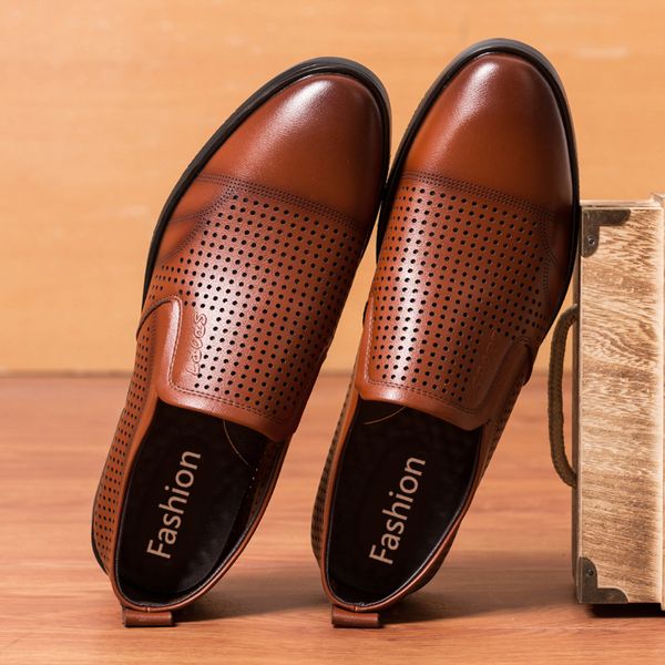 sharpclaw fashion designer men leather shoes slip-on hollow out breathable formal shoes men business leisure leather, Black
sharpclaw fashion designer men leather shoes slip-on hollow out breathable formal shoes men business leisure leather, Black