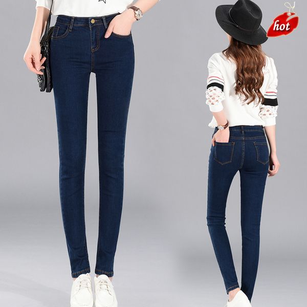 jeans woman 2018 autumn new high waist denim pants skinny stretch trousers casual pencil pants plus size o8r2, Blue
jeans woman 2018 autumn new high waist denim pants skinny stretch trousers casual pencil pants plus size o8r2, Blue