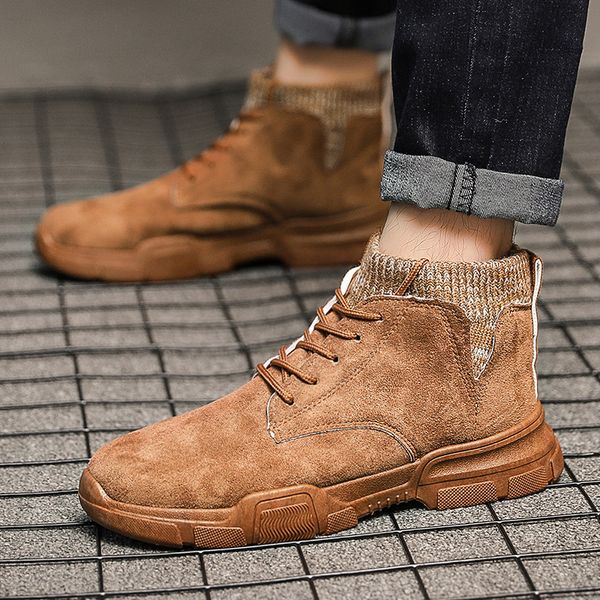 mhysa 2019 autumn new men boots faux suede men winter boots high-comfortable lace-up fashion winter shoes work, Black
mhysa 2019 autumn new men boots faux suede men winter boots high-comfortable lace-up fashion winter shoes work, Black