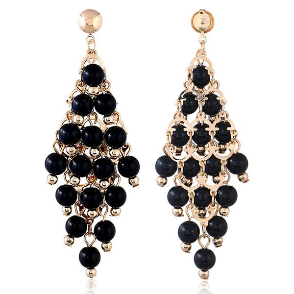 european and american fashion ball earrings explosive ol elegant rhombic earrings, Golden 
european and american fashion ball earrings explosive ol elegant rhombic earrings, Golden