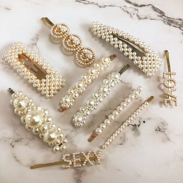 fashionsnoops new women pearls hair clips barrettes hair accessories imitiation pearl pins for girls, Golden;white
fashionsnoops new women pearls hair clips barrettes hair accessories imitiation pearl pins for girls, Golden;white