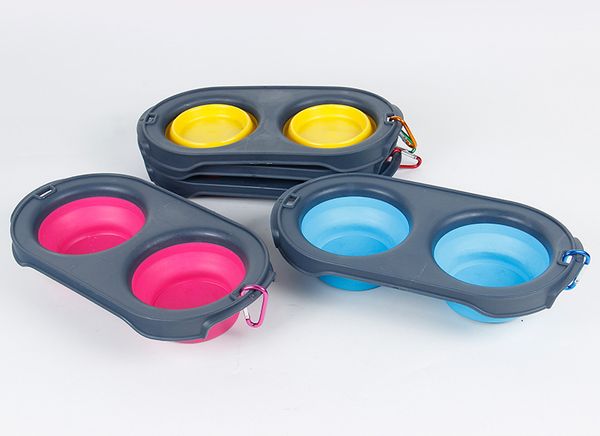 pet dog cat kitten collapsible feeding double bowl travel portable silicone water bowl folded silicone double bowl pot
pet dog cat kitten collapsible feeding double bowl travel portable silicone water bowl folded silicone double bowl pot