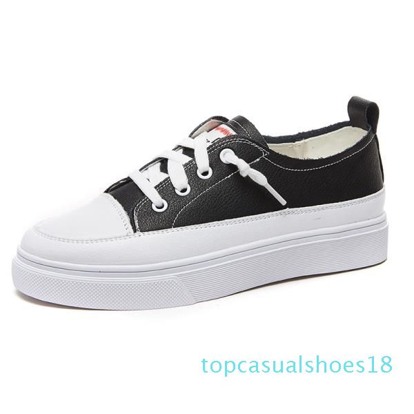 korean shoes platform casual female sneakers round toe womens genuine leather footwear flats ll-match utumn 2019 new t18, Black
korean shoes platform casual female sneakers round toe womens genuine leather footwear flats ll-match utumn 2019 new t18, Black